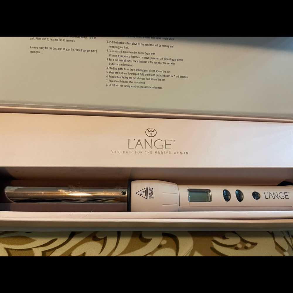 L’ange Lustre’ 32mm titanium curling wand